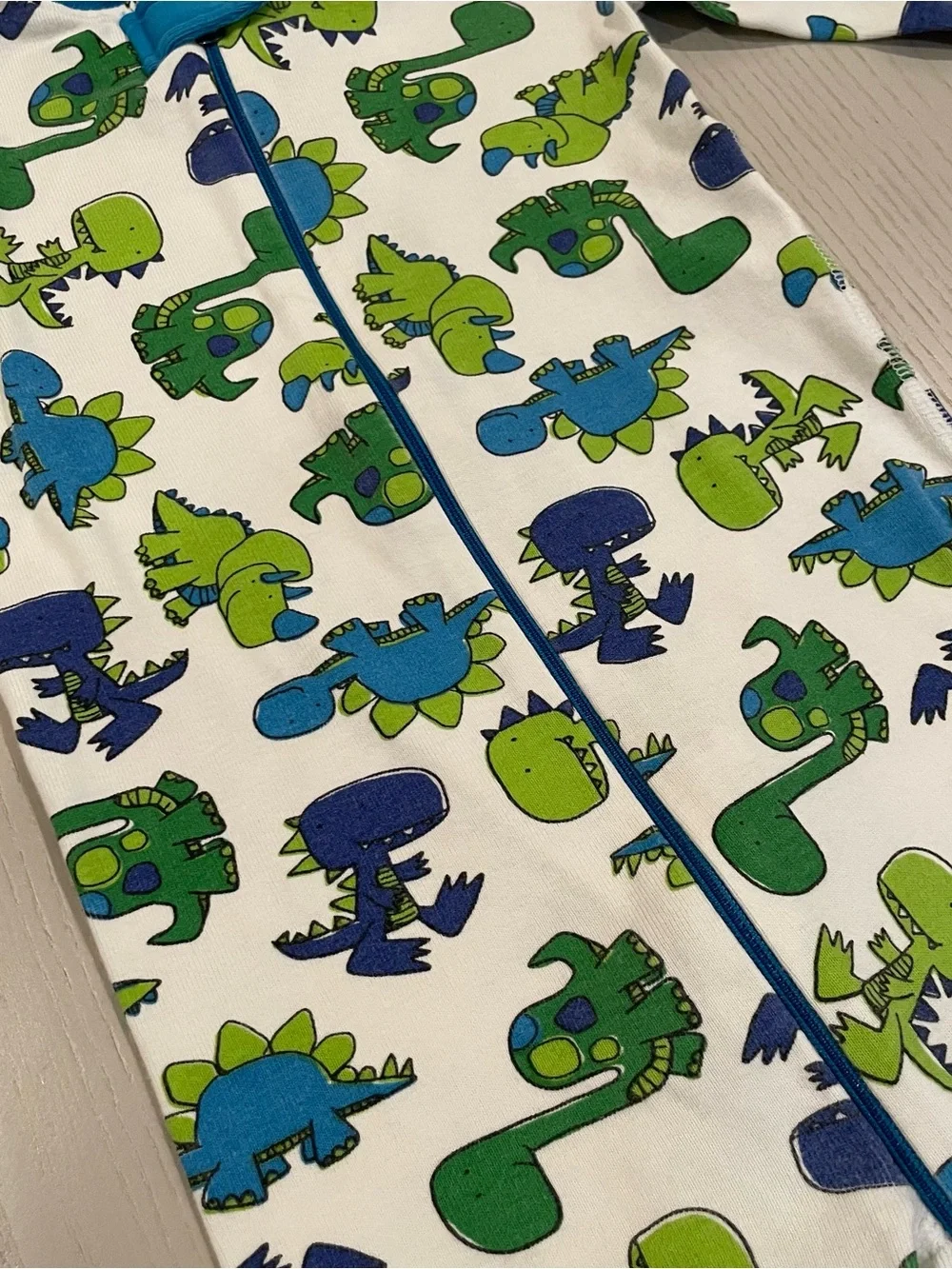 Hanna Anderson HannaJams Sleeper One Piece Pajama Romper Dinosaur Dino 3 90